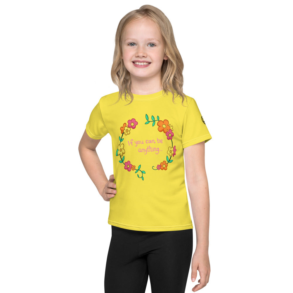 Bee Kind Kids crew neck t-shirt BRIGHT/DAISY YELLOW