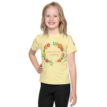 Load image into Gallery viewer, BEE KIND Kids crew neck t-shirt LIGHT/BANANA YELLOW