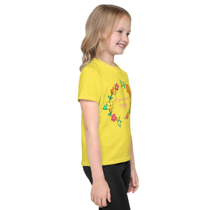 Bee Kind Kids crew neck t-shirt BRIGHT/DAISY YELLOW
