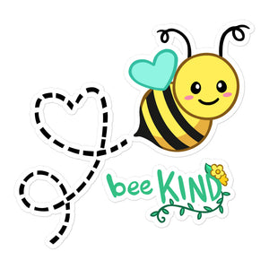 Bee Kind Bubble-free stickers GREEN